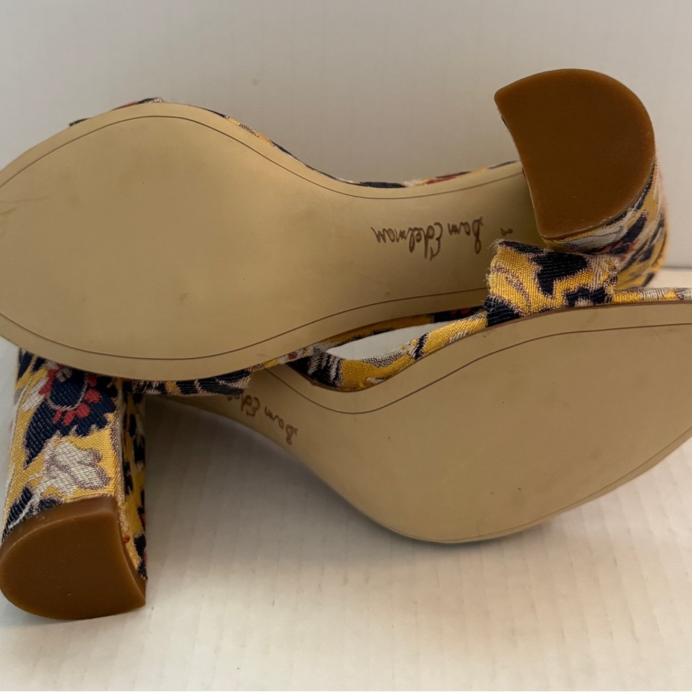 Sam Edelman Floral Jacquard Heels - Picture 6 of 9